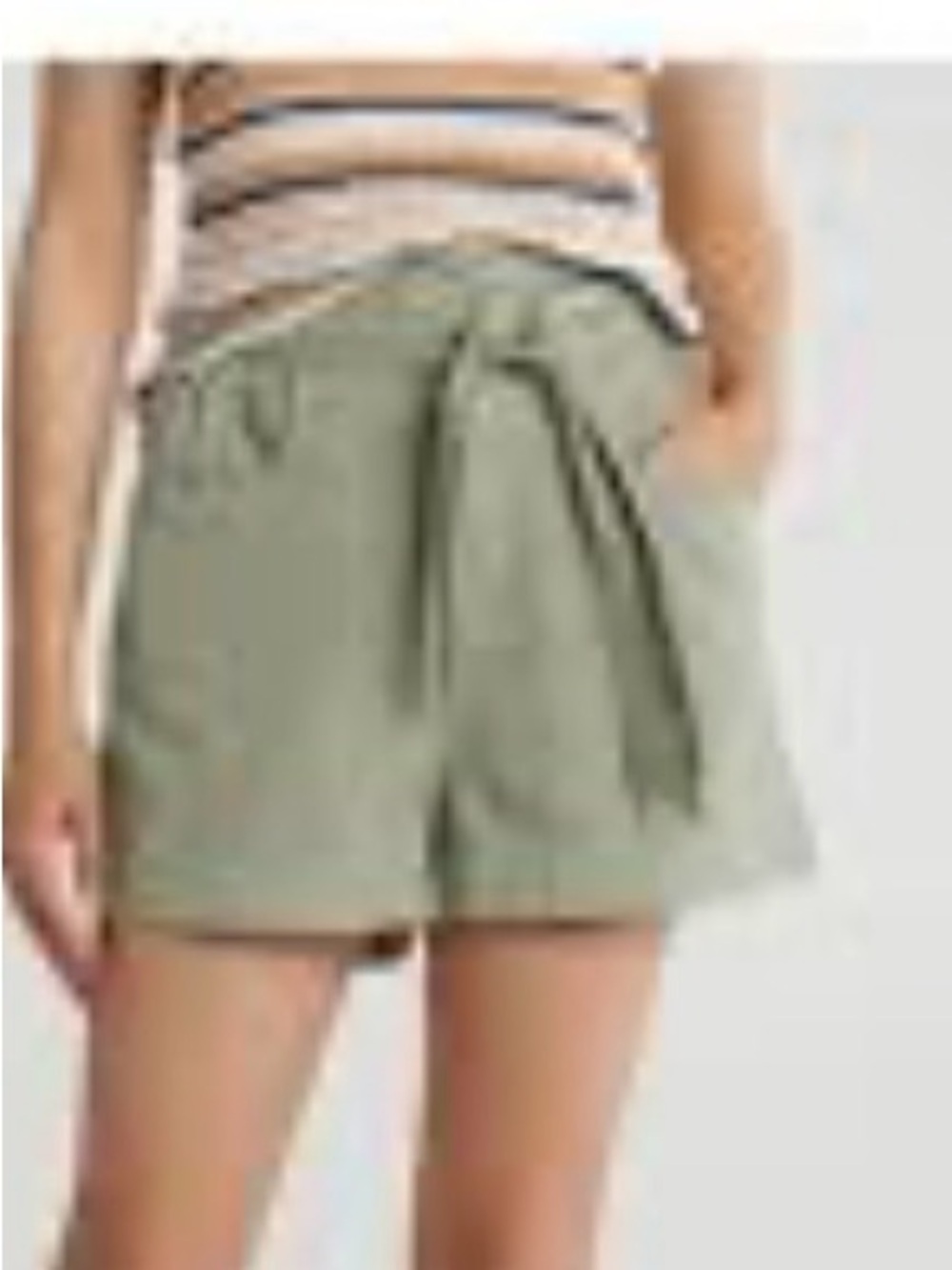 Joie High-Waist Olive Green Shorts